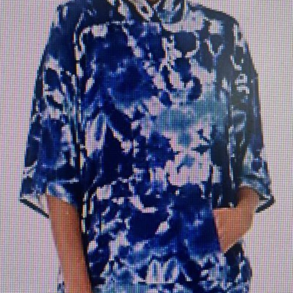 FRENCH TERRY HOODED PONCHO - M/L - NWOT - SUMMER WEIGHT